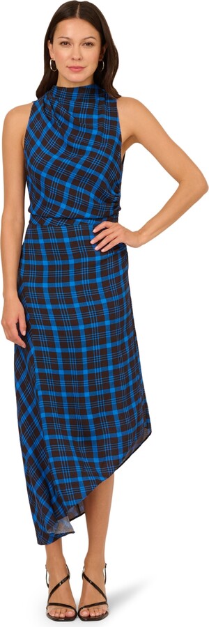 Adrianna Women's Sleeveless Cowlneck Midi Dress