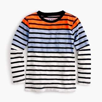 J.Crew Boys' long-sleeve colorblock striped T-shirt