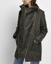 Thumbnail for your product : River Island Womens Khaki 3 in 1 maternity hooded parka coat