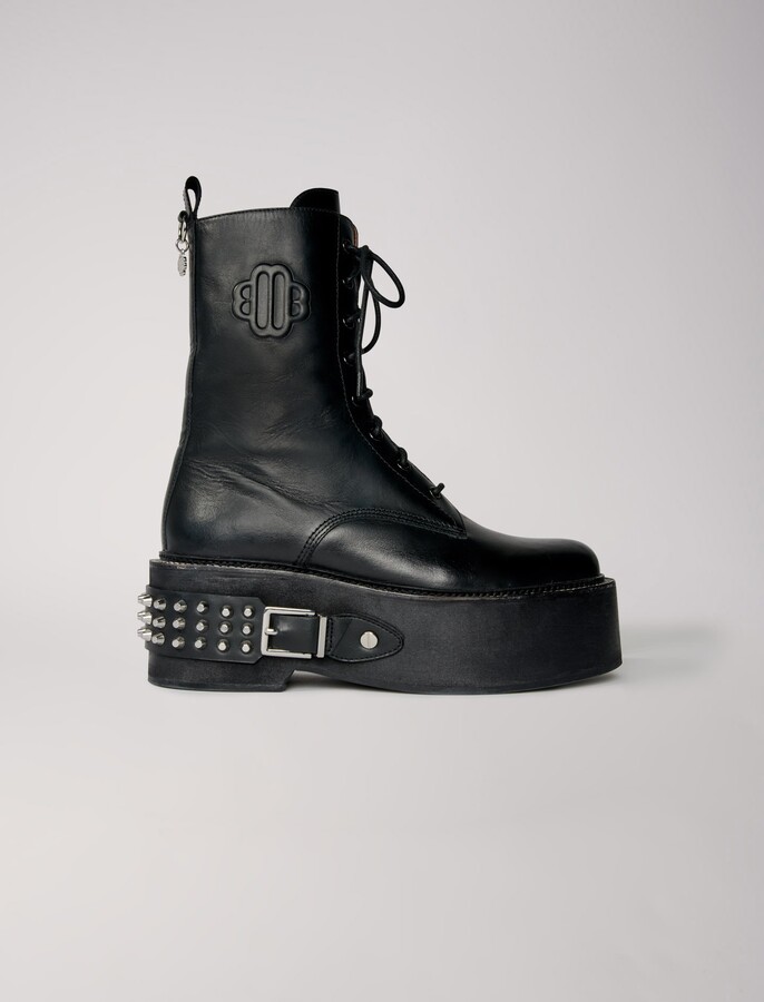 maje combat boots