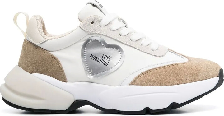Love Moschino Logo-Patch Panelled Sneakers