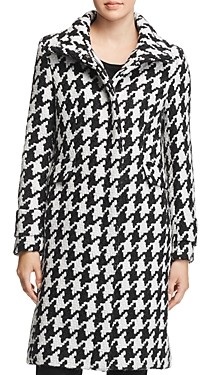 calvin klein houndstooth coat