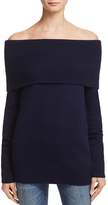 Thumbnail for your product : Aqua Cashmere Off-the-Shoulder Sweater - 100% Exclusive