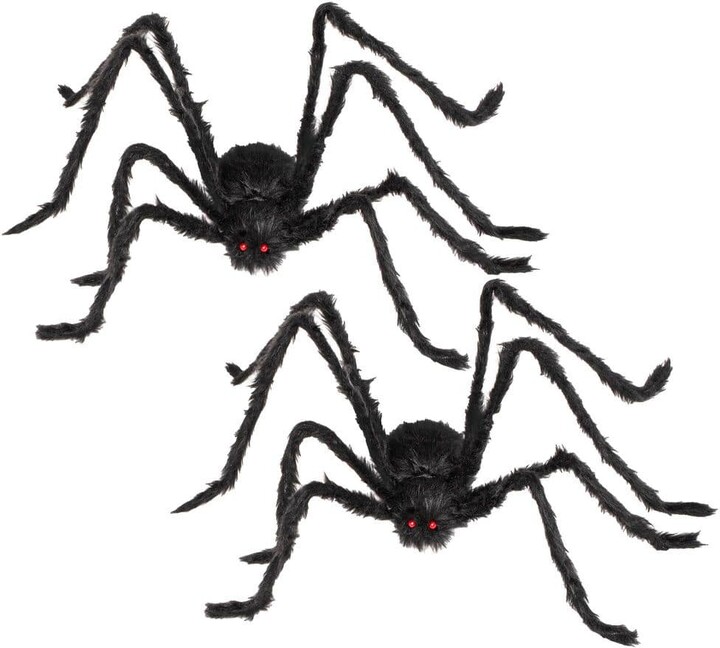 Joyfy 5.3 Ft. Halloween Giant Scary Spider Decor (2-Pack)