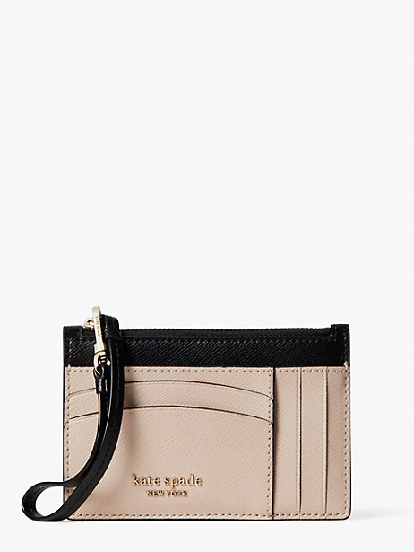 beige wristlet