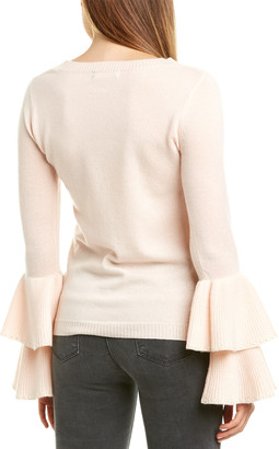InCashmere Bell Sleeve Cashmere Pullover