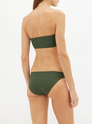 JADE SWIM All Around Bandeau Bikini Top - Dark Green