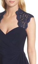 Thumbnail for your product : Xscape Evenings Women's Side Drape Metallic Lace & Jersey Gown
