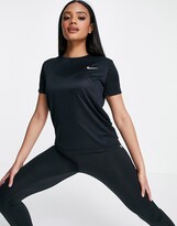 Thumbnail for your product : Nike Running Miler t-shirt in black