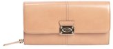 Thumbnail for your product : Tod's ballerina pink leather foldover logo wallet