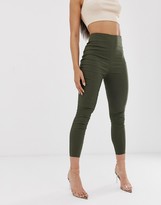 Thumbnail for your product : ASOS DESIGN DESIGN high waist trousers in skinny fit