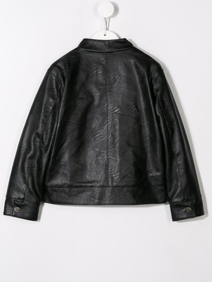 Paolo Pecora Kids Faux-Leather Jacket