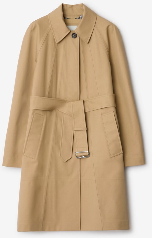 Burberry Mid-length Bonded Cotton Car Coat Size: 0