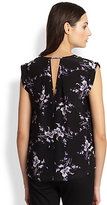 Thumbnail for your product : Rebecca Taylor Floral-Print Silk Blouse