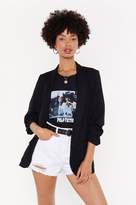 Thumbnail for your product : Nasty Gal Womens Sleeve Me Be Ruched Longline Blazer - Black - L, Black