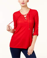 Thumbnail for your product : MICHAEL Michael Kors Lace-Up Top
