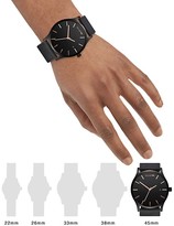 Thumbnail for your product : MVMT Classic Black Stainless Steel & Leather-Strap Watch