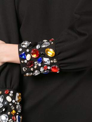 Veronica Beard embellished cuffs dress