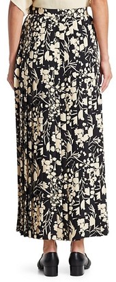 The Row Lawrence Silk Floral Skirt