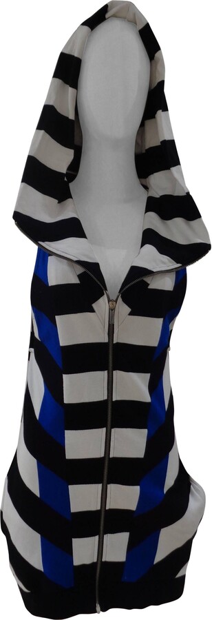 JC de CASTELBAJAC Jc_dc By White And Blu Cotton Dress