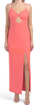 Thumbnail for your product : Xscape Evenings Made In Usa Twist Front Gown With Cut Out Detail