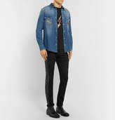 Thumbnail for your product : Alexander McQueen Skinny-Fit Striped Stretch-Cotton Jeans