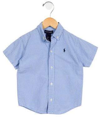 Ralph Lauren Boys' Checkered Button- Up Shirt
