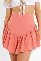 Thumbnail for your product : boohoo Frill V-shaped Hem Skater Skirt