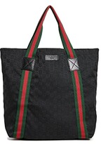 Thumbnail for your product : What Goes Around Comes Around Gucci Black Canvas Tote