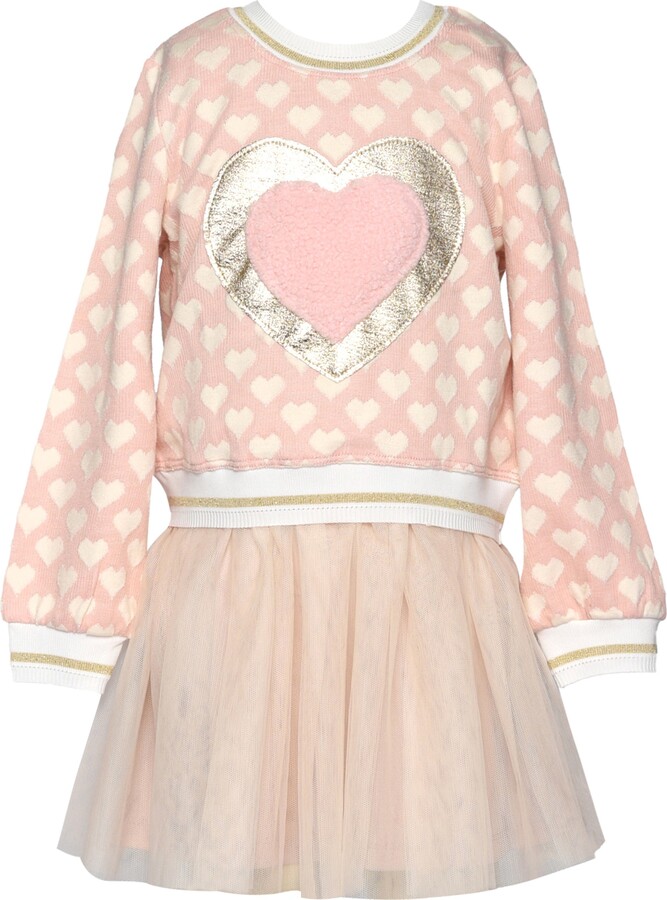 Baby Sara Kids' Heart Twofer Dress