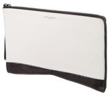 Thumbnail for your product : Narciso Rodriguez Snakeskin-Trimmed Boomerang Clutch