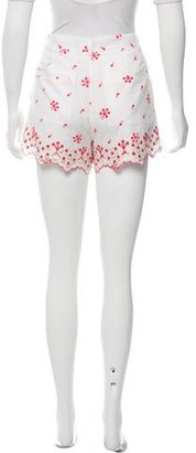 ALICE by Temperley Embroidered Mini Shorts