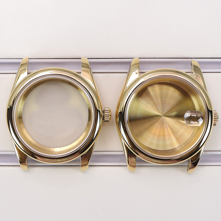 FEIYASHI Gold 36mm 40mm Watch Case Sapphire Crystal Glass For Seiko NH35 NH34 NH36 NH38 Miyota 8215 Movement 28.5mm Dial Oyster Perpetual