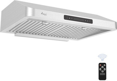 Awoco RH-UC7-30 30" 900 Ducted (Vented) Under Cabinet Range Hood with Baffle Filter and Light Included Stainless Steel