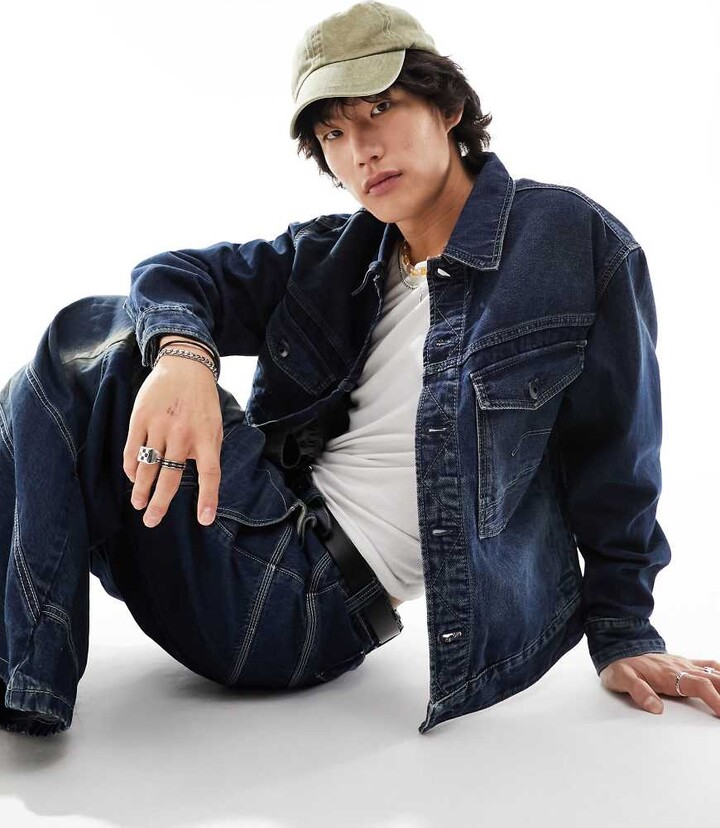 G Star G-Star dakota denim trucker jacket in darkwash blue ShopStyle
