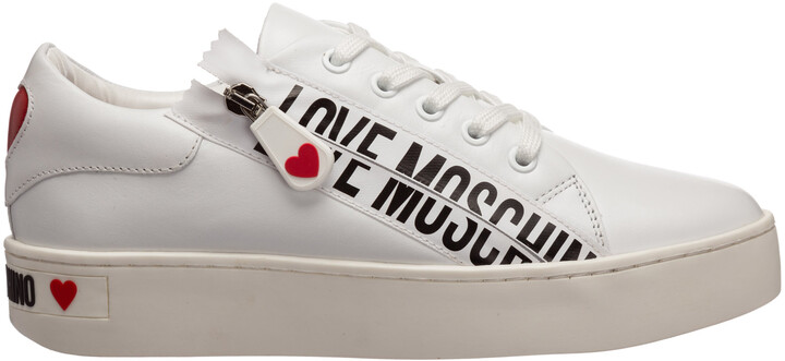 love moschino high top sneakers