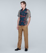 Thumbnail for your product : Dries Van Noten Floral and leopard printed shirt