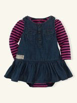 Thumbnail for your product : Ralph Lauren Baby Girl Denim Jumper Set