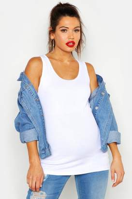 boohoo Maternity 2 Pack Ribbed Vest