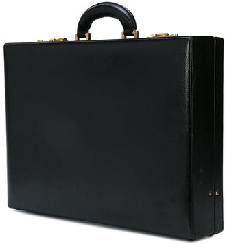 Versace Pre Owned Logo Embossed Briefcase