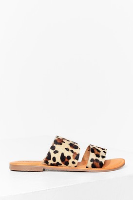 leopard thong sandals