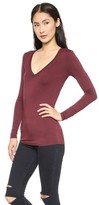 Thumbnail for your product : Three Dots Long Sleeve V Neck Top