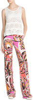 Thumbnail for your product : Emilio Pucci Wide-Leg Printed Silk Pants