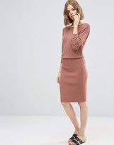 Thumbnail for your product : ASOS 2 in 1 Knit Dress with Rib Skirt