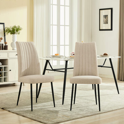 Latitude Run Velvet Dining Chair Of 2 With Adjustable Iron Foot Stud Contemporary Style For Indoor Atmosphere Design Room And Bedroom Decorations