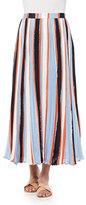 Thumbnail for your product : Elle Sasson Koa Pleated Striped Chiffon Skirt