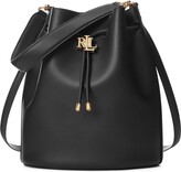 Thumbnail for your product : Lauren Ralph Lauren Leather Large Andie Drawstring Bag Handbag Sand