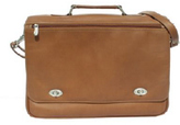 Thumbnail for your product : Piel Business Flap Briefcase