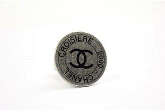 Chanel Si;ver Tone Hardware Croisiere 2000 Clip On Earrings