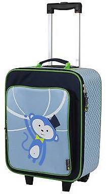 Itzy Ritzy Adventure Happens Kids Rolling Luggage Monkey - Blue